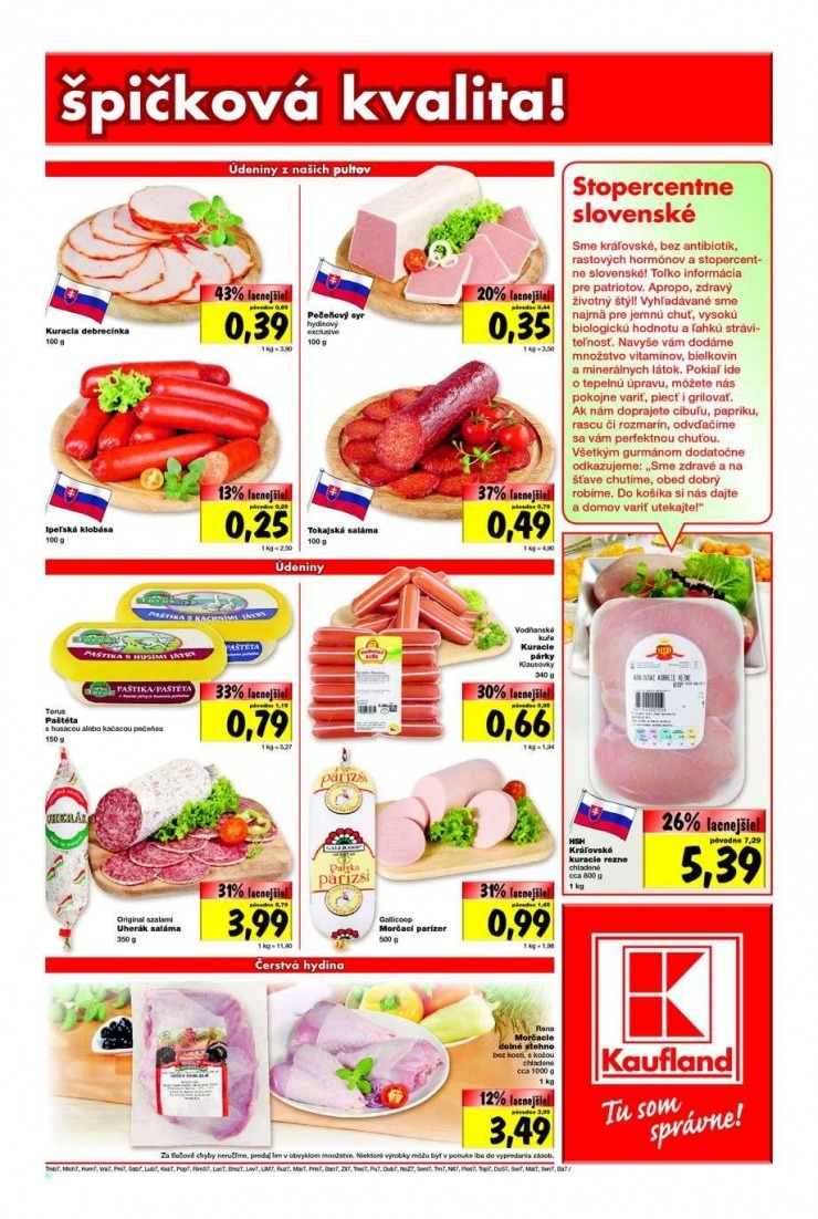 leták Kaufland - Top ponuka strana 7 leták Kaufland - Top ponuka strana 7