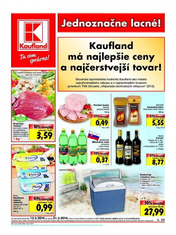 leták Top ponuka Kaufland - Nitra strana 1
