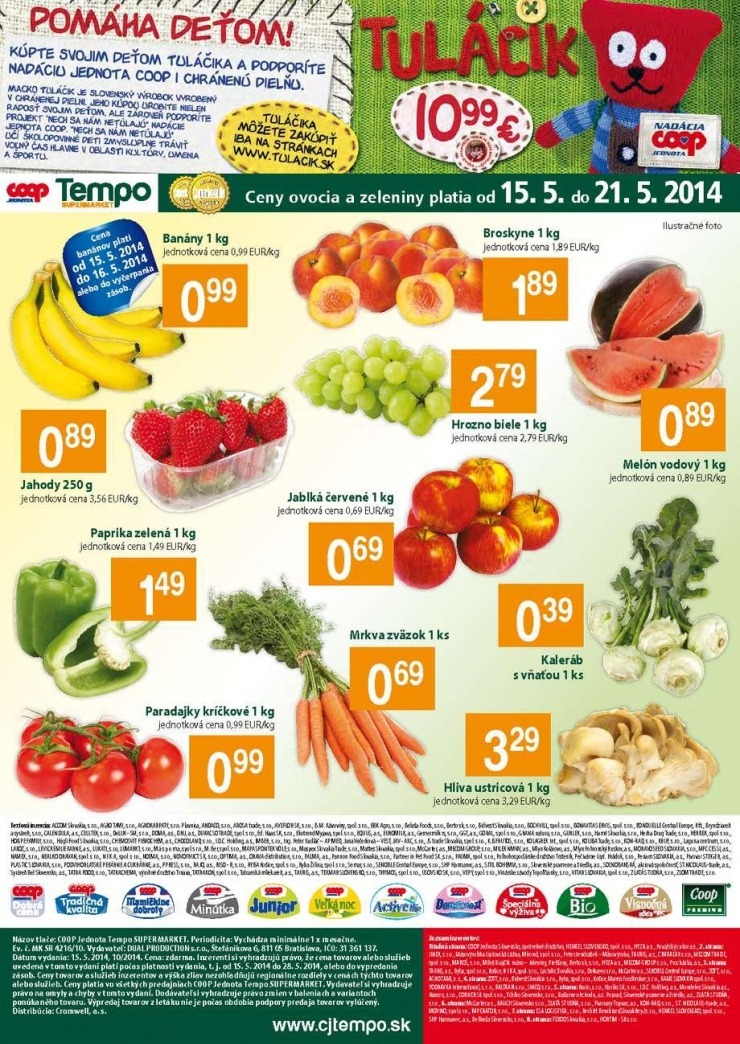 leták COOP akčný leták - Tempo strana 8 leták COOP akčný leták - Tempo strana 8