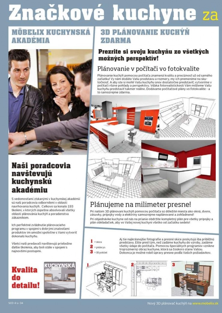 leták Möbelix katalóg - značkové kuchyne strana 4 leták Möbelix katalóg - značkové kuchyne strana 4