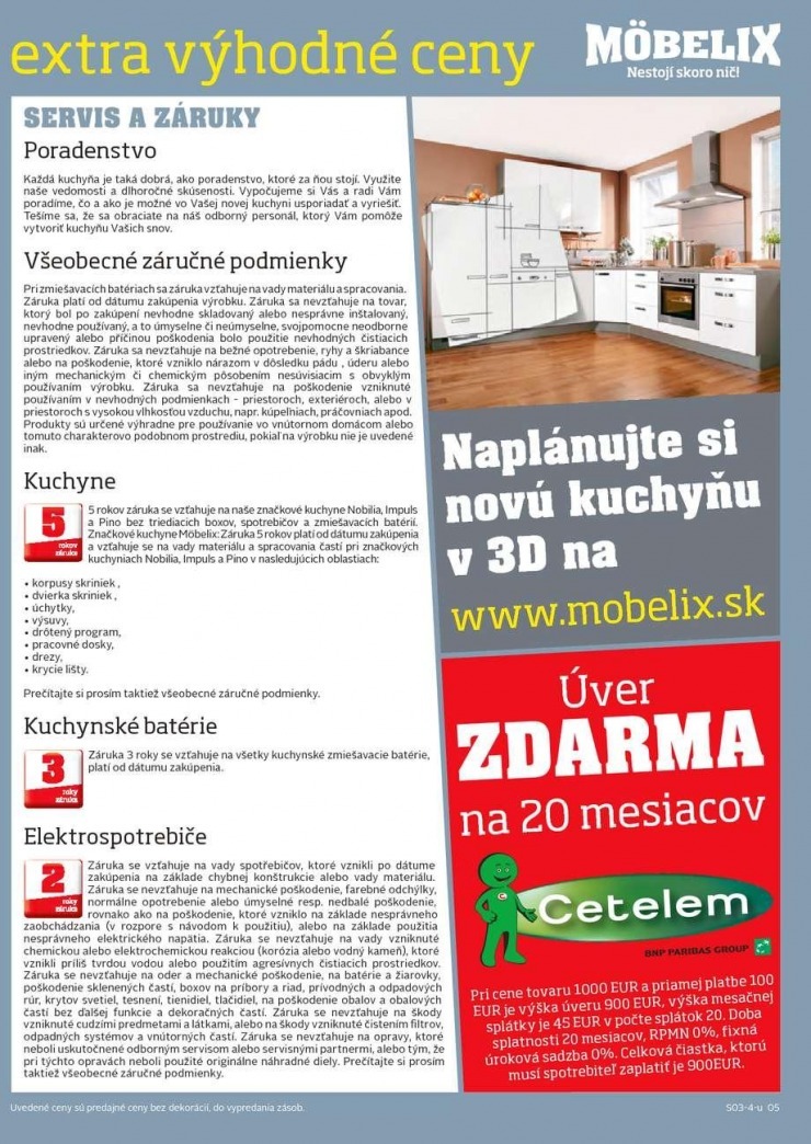 leták Möbelix katalóg - značkové kuchyne strana 5 leták Möbelix katalóg - značkové kuchyne strana 5