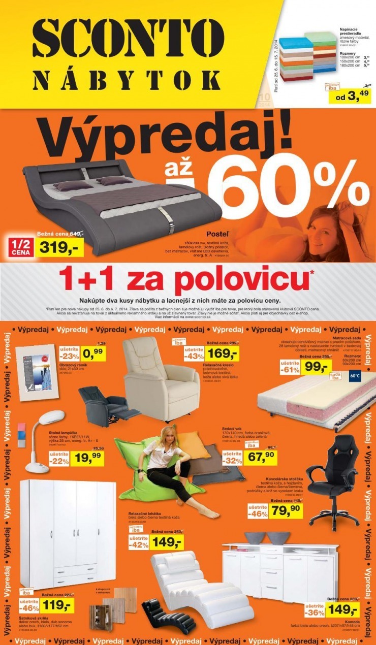 leták Sconto leták - veľký letný výpredaj strana 1 leták Sconto leták - veľký letný výpredaj strana 1