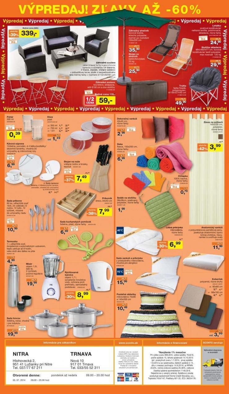 leták Sconto leták - veľký letný výpredaj strana 10 leták Sconto leták - veľký letný výpredaj strana 10