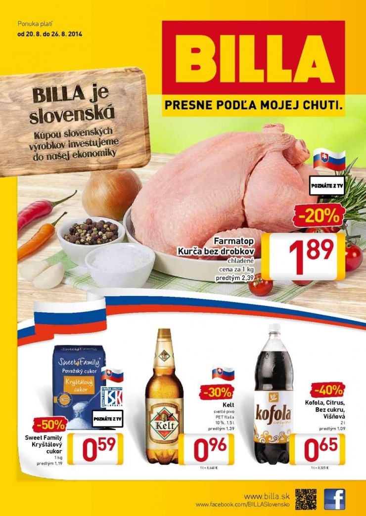 leták špeciálny Billa leták strana 1 leták špeciálny Billa leták strana 1