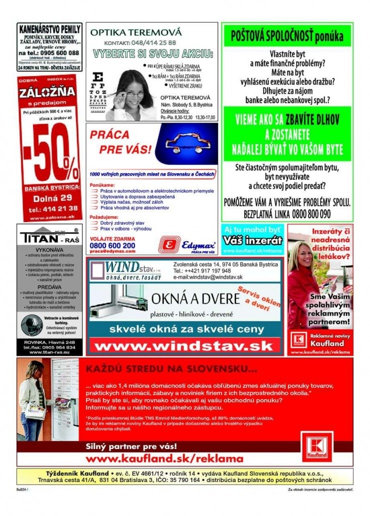 leták Kaufland extra ponuka - Bynská Bystrica strana 34