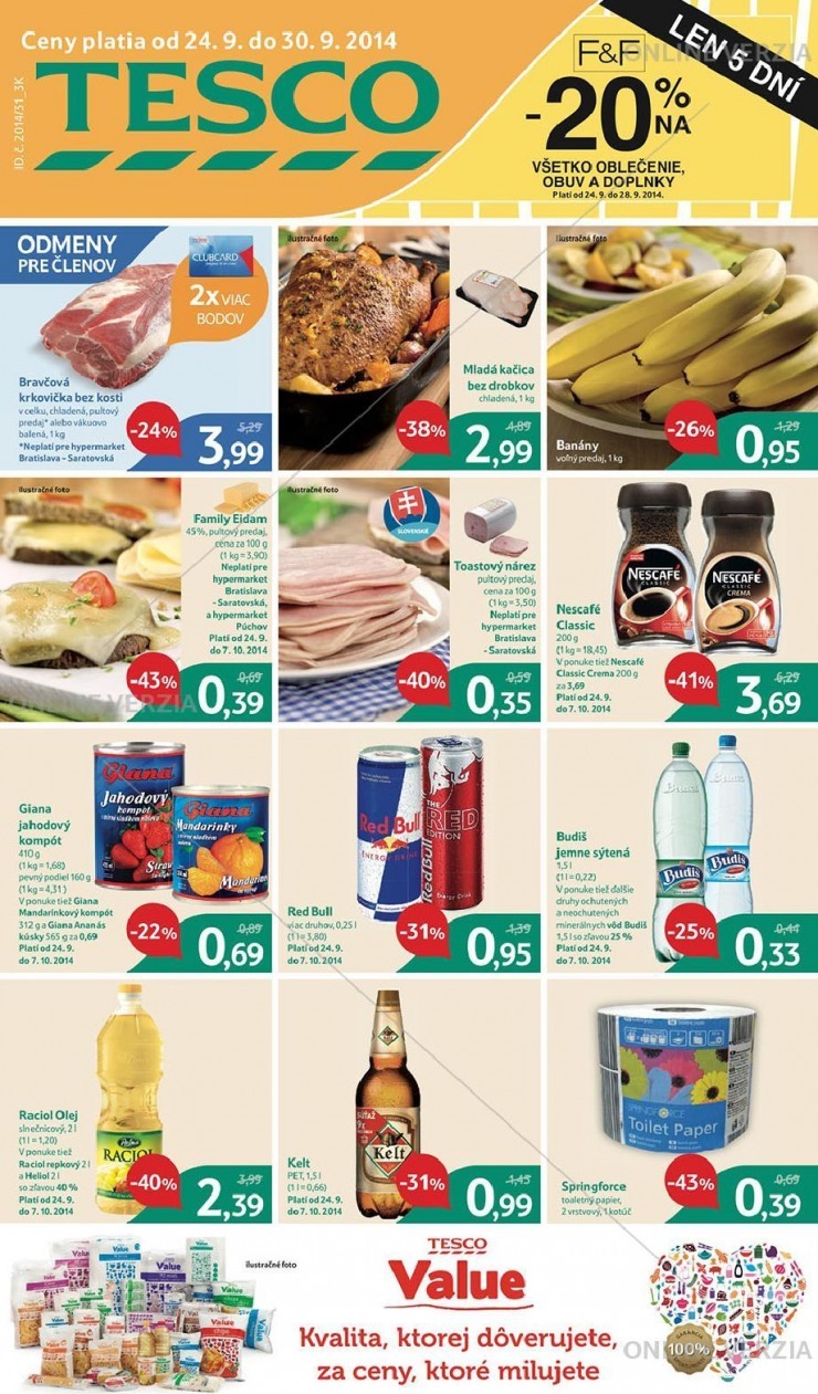 leták akciový Tesco leták strana 1 leták akciový Tesco leták strana 1