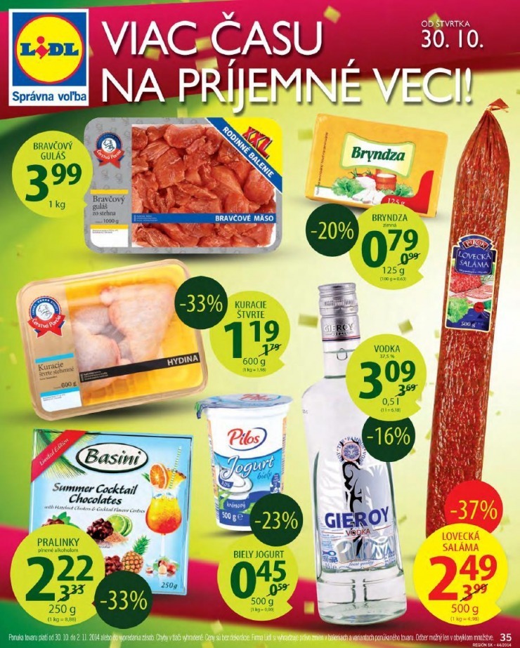 letk aktulna ponuka Lidl strana 35