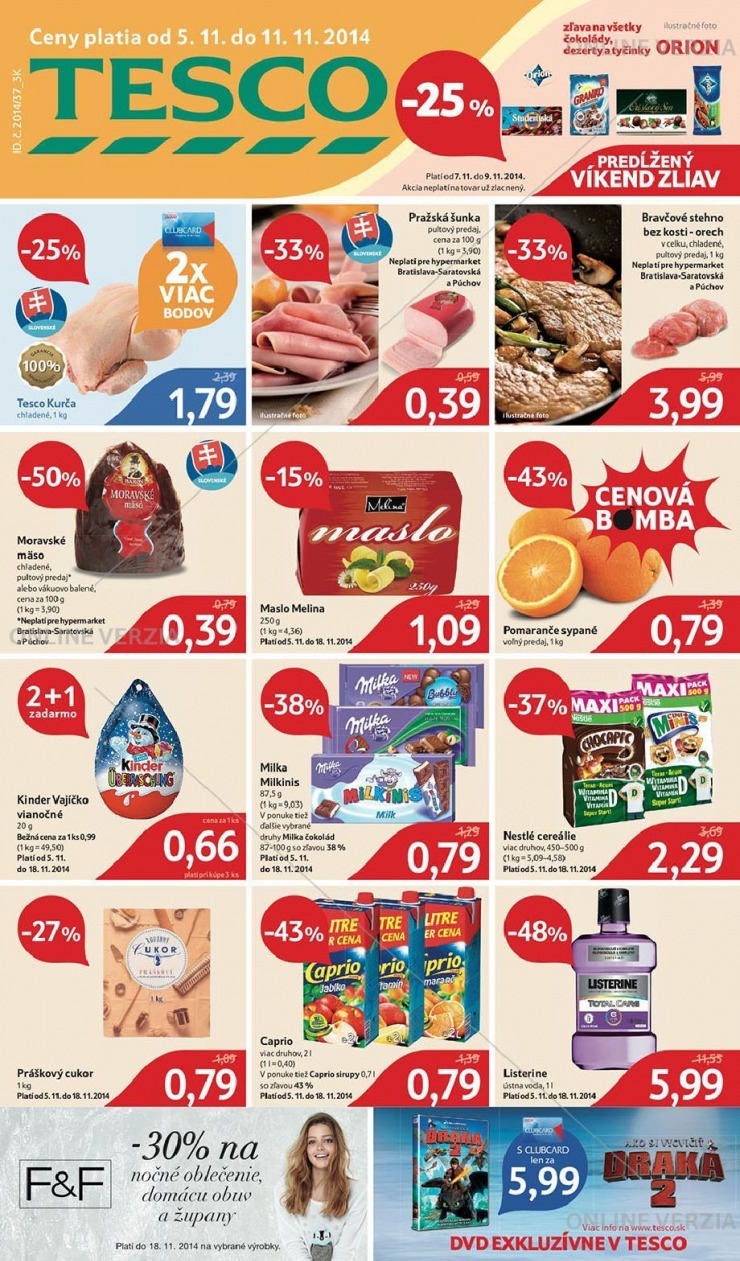 leták mimoriadný leták Tesco strana 1 leták mimoriadný leták Tesco strana 1