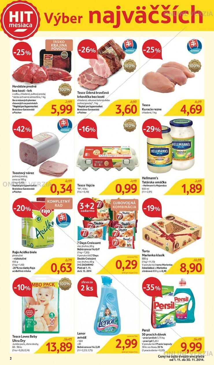 leták mimoriadný leták Tesco strana 2 leták mimoriadný leták Tesco strana 2