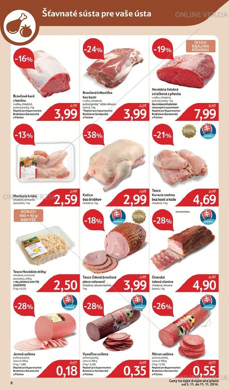 leták mimoriadný leták Tesco strana 8 leták mimoriadný leták Tesco strana 8