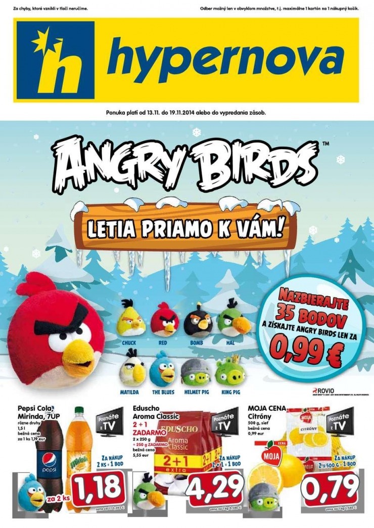 leták extra leták Hypernova - Angry Birds strana 1