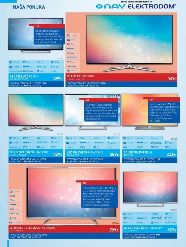 leták leták NAY Elektrodom - výpredaj strana 8 leták leták NAY Elektrodom - výpredaj strana 8