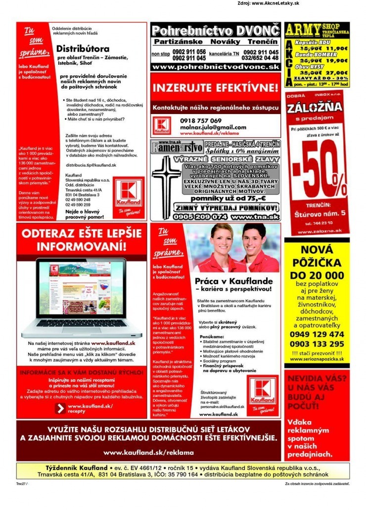leták Kaufland aktuální leták - Trenčín strana 27