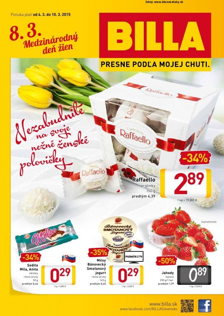 leták Billa špeciálny leták strana 1 leták Billa špeciálny leták strana 1