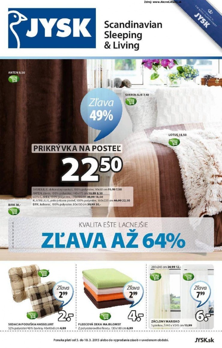 leták Jysk akciový leták strana 1 leták Jysk akciový leták strana 1