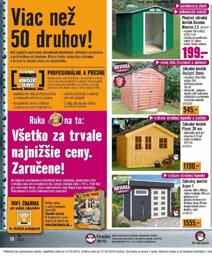 letk HORNBACH akciov letk strana 16