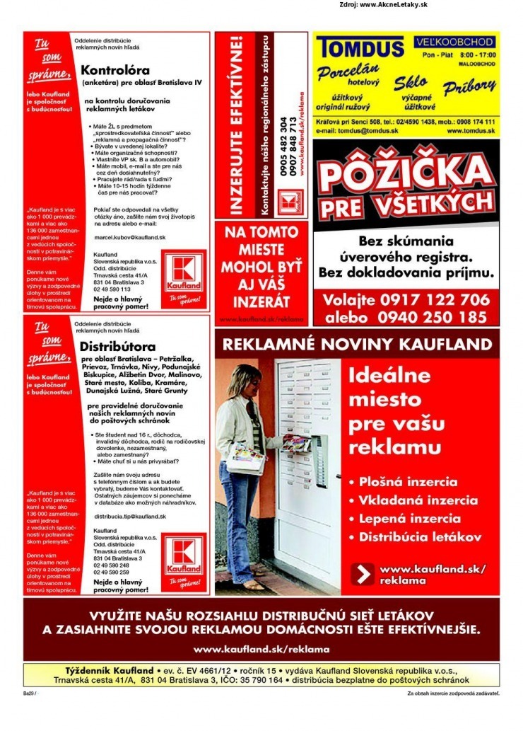 leták aktuálny leták Kaufland - Bratislava strana 29