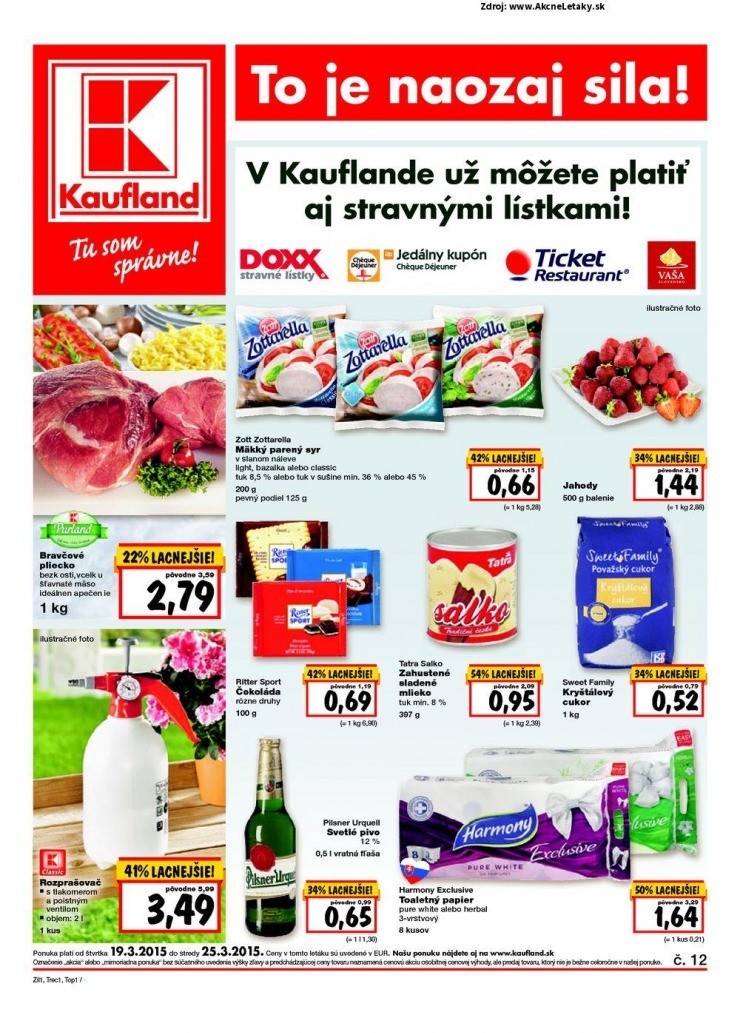 leták Kaufland extra ponuka strana 1 leták Kaufland extra ponuka strana 1