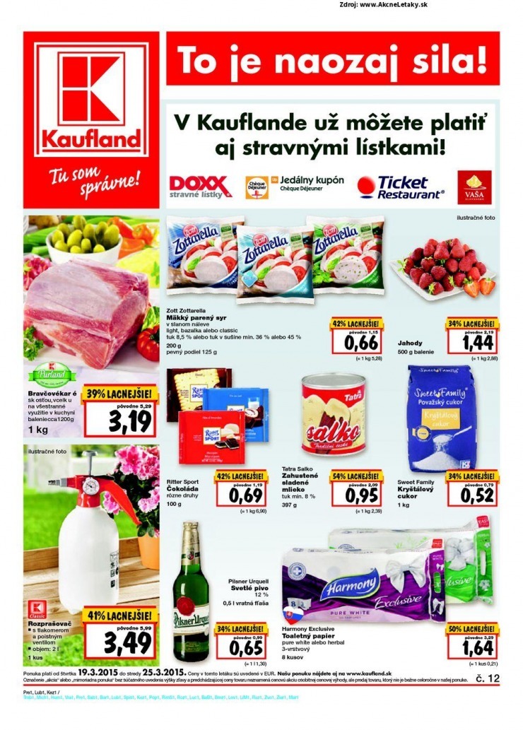 letk akciov ponuka Kaufland strana 1