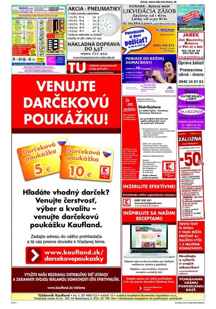 leták špeciálna ponuka Kaufland - Košice strana 31